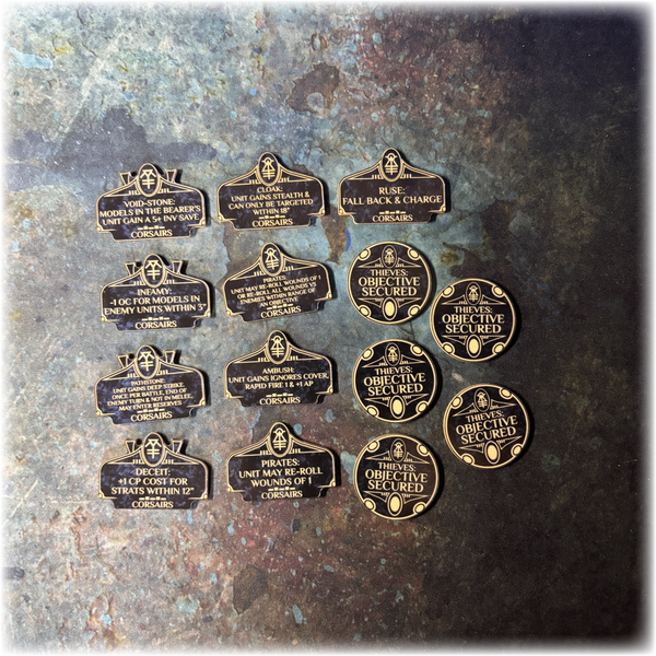Space Elves - Corsairs - 10th Edition Token Set