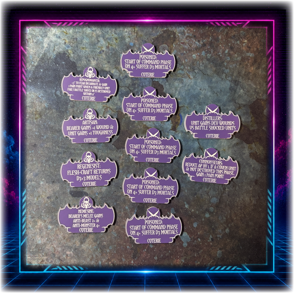 Shadowspace Raiders - Coterie Detachment - Grimdark Token Set
