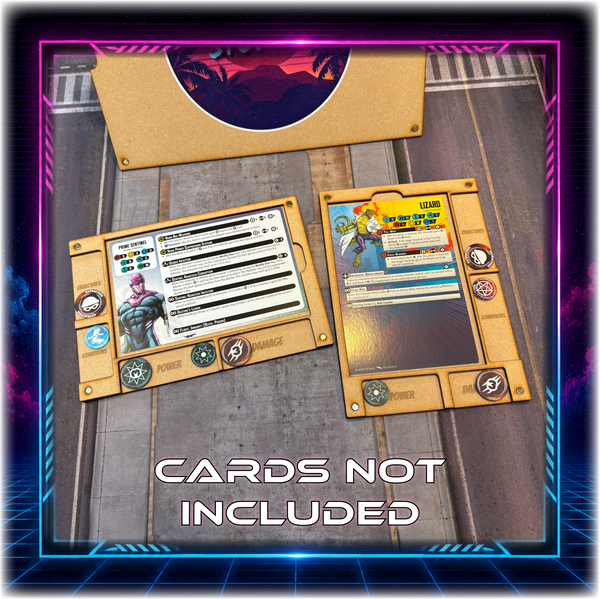 Superhero Crisis Card Holders - Magnetised MDF (2 Pack)