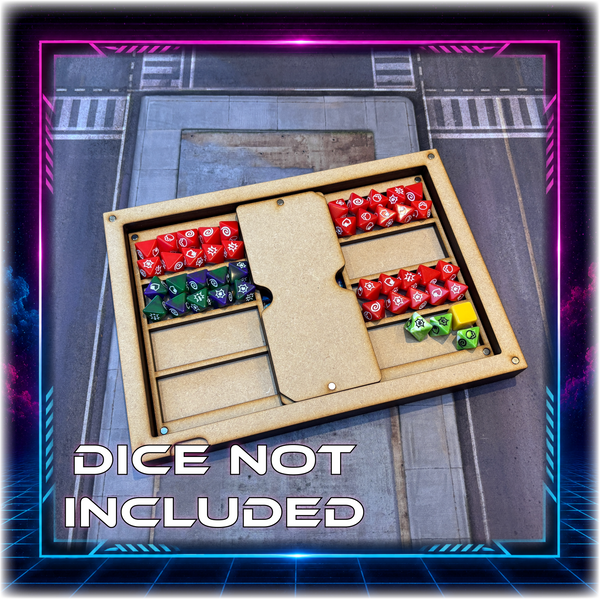 CrisisVault - Modular Dice Tray & Storage Box – Magnetized MDF Organizer