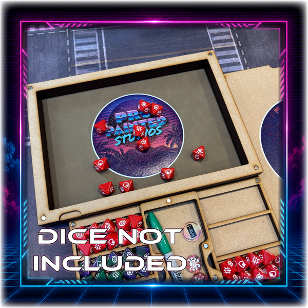 CrisisVault - Modular Dice Tray & Storage Box – Magnetized MDF Organizer