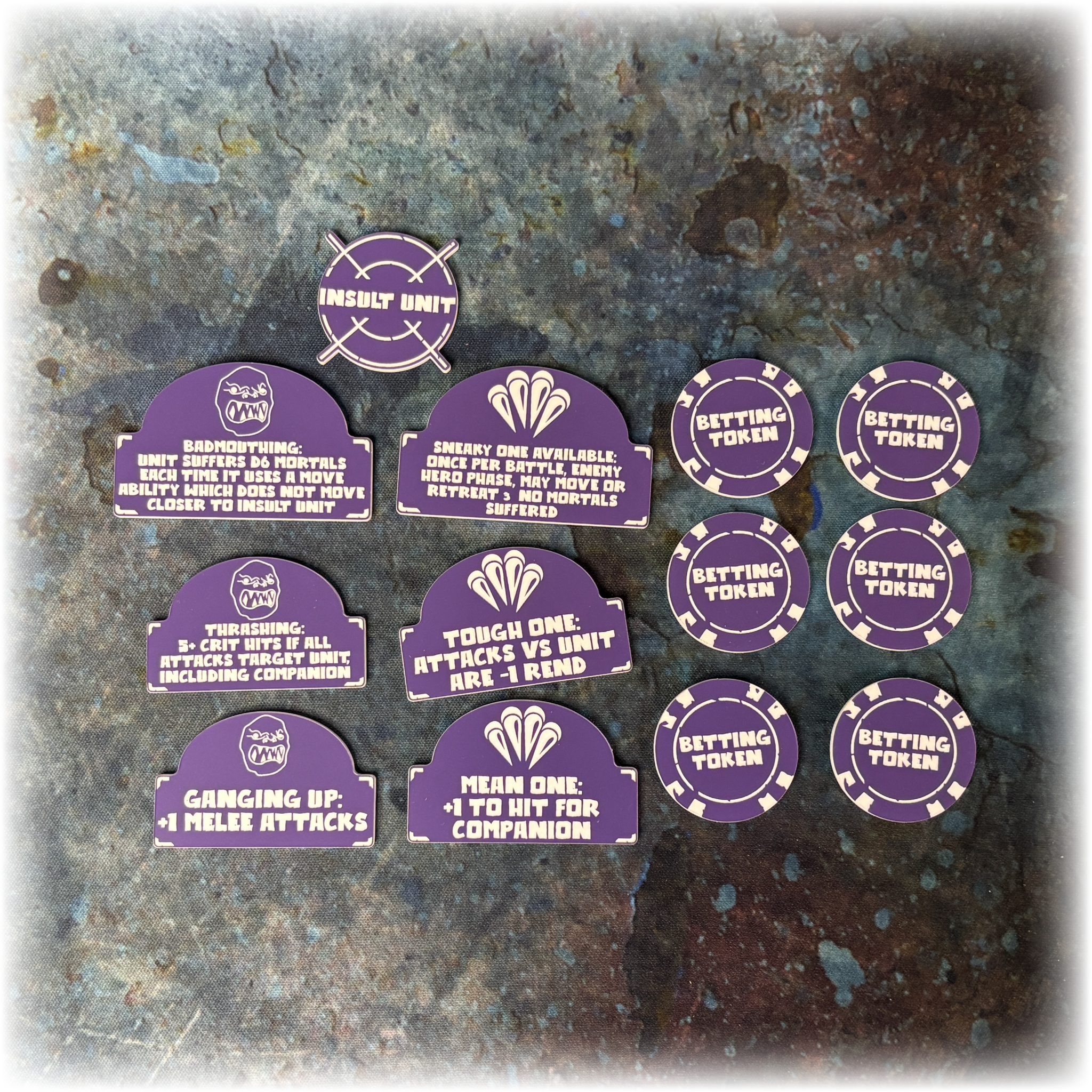 Cruel Orcs  - Scourge of Life Upgrade Tokens - AoS 4th Edition