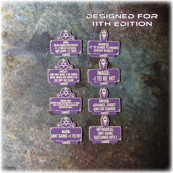 Android Dynasties - Cursed Detachment - 11th Edition Token Set