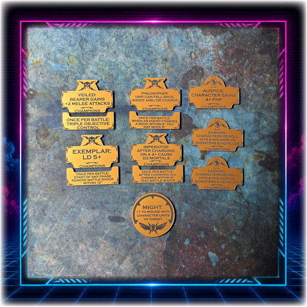 Custodians - Champions Detachment - Token Set