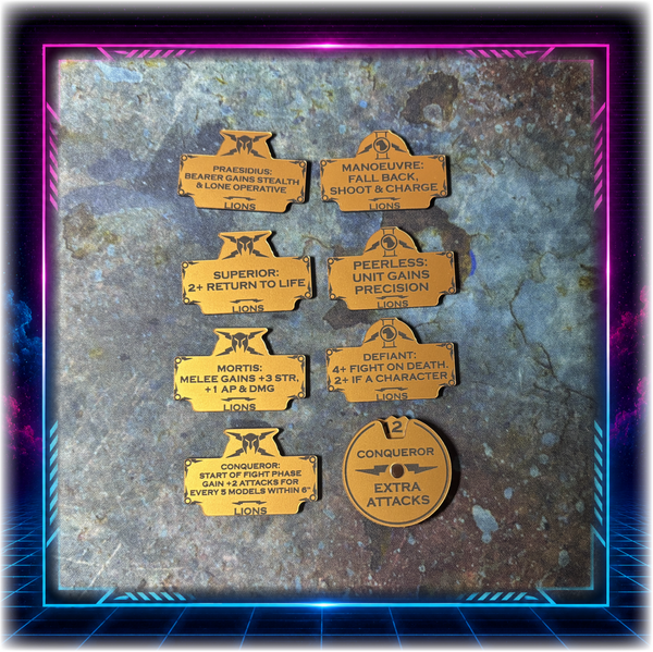 Custodians - Lions Detachment -  Token Set