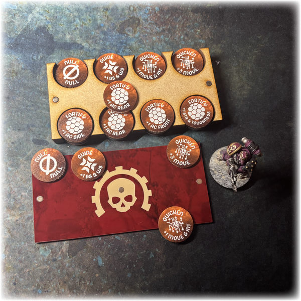 Horus Betrayal - Cyber Status Tokens - Full Colour & Dual Sided