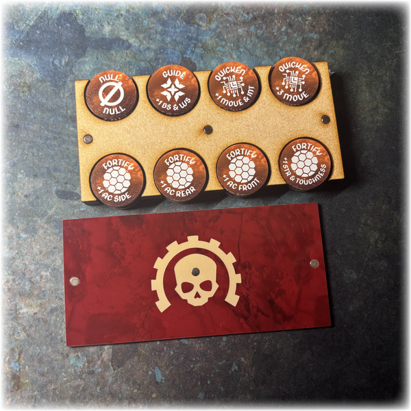 Horus Betrayal - Cyber Status Tokens - Full Colour & Dual Sided