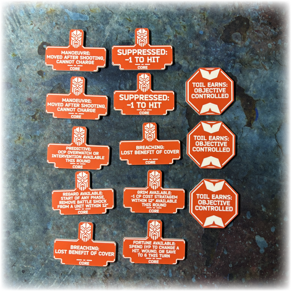 Dwarven Space Leagues - 10th Edition 40k Token Set