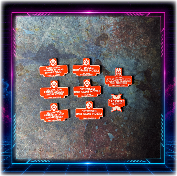 Dwarven Space Leagues - Trailblazers Detachment - 11th ed Grimdark Token Set
