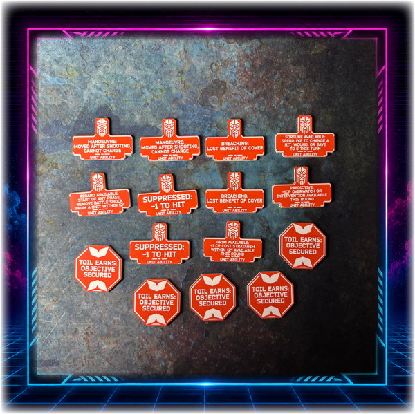 MEGA BUNDLE - Dwarven Space Leagues - 11th ed Grimdark Token Set