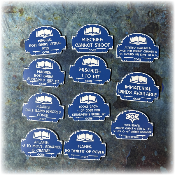 Chaotic Daemons 10th Edition 40k Index Token Set
