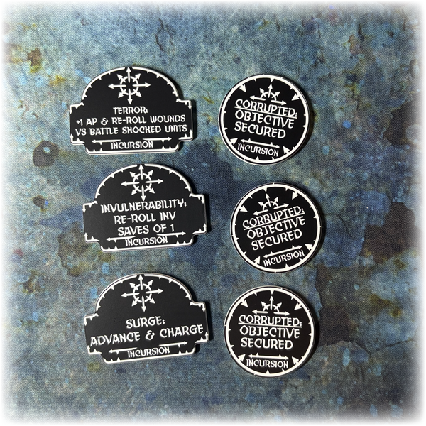 Chaotic Daemons 10th Edition 40k Index Token Set