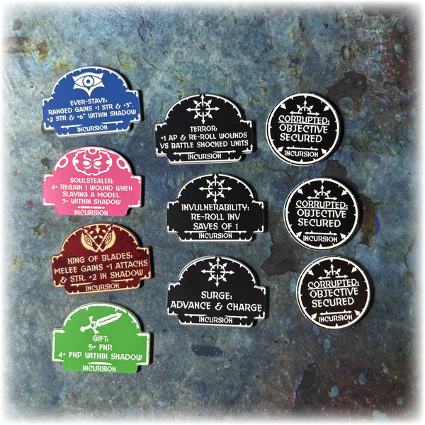 Chaotic Daemons 10th Edition 40k Index Token Set