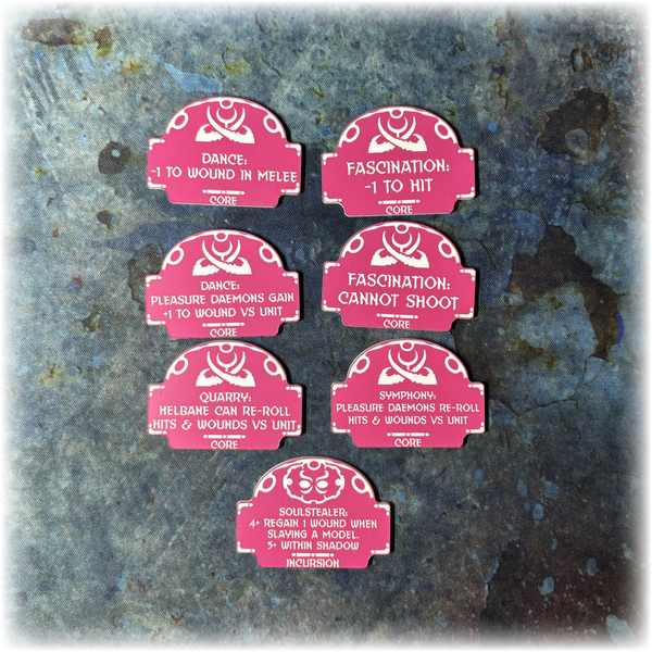 Chaotic Daemons 10th Edition 40k Index Token Set
