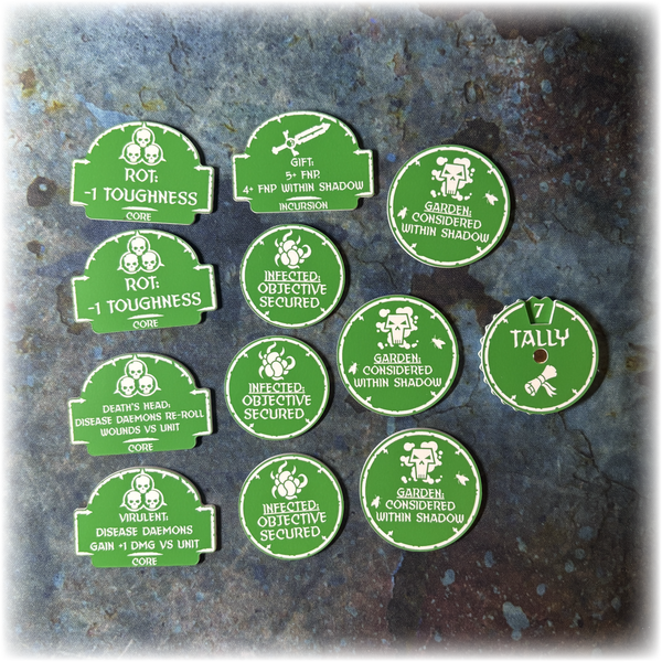 Chaotic Daemons 10th Edition 40k Index Token Set