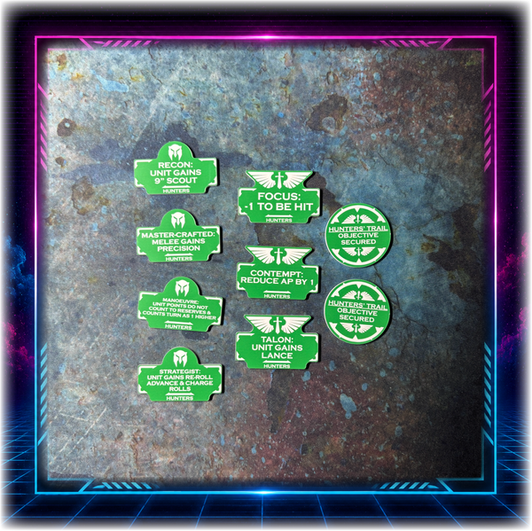 Dark Angelic Battle Brothers  - Hunters Detachment - Token Set