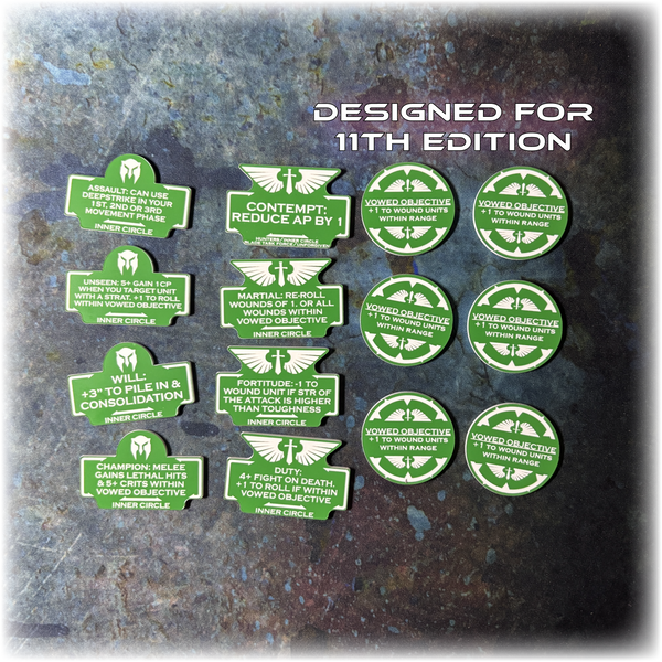 MEGA BUNDLE - Dark Angelic Battle Brothers - Grimdark Token Set
