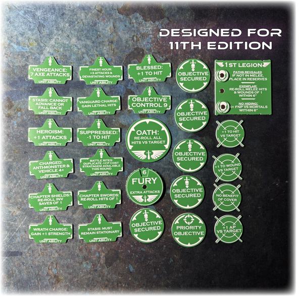 MEGA BUNDLE - Dark Angelic Battle Brothers - Grimdark Token Set