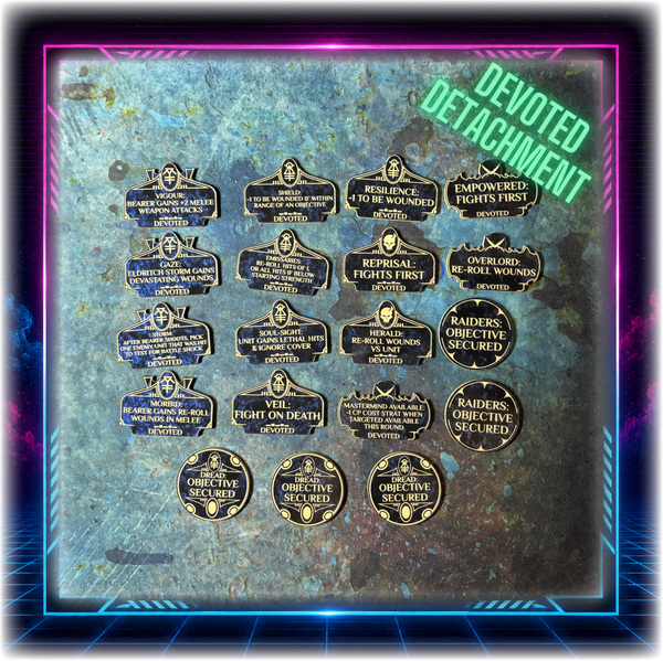 Space Elves - Devoted Detachment - Grimdark Token Set