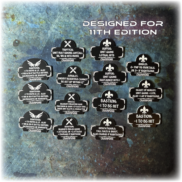 Devout Sisters - Champions Detachment - 11th Edition Token Set
