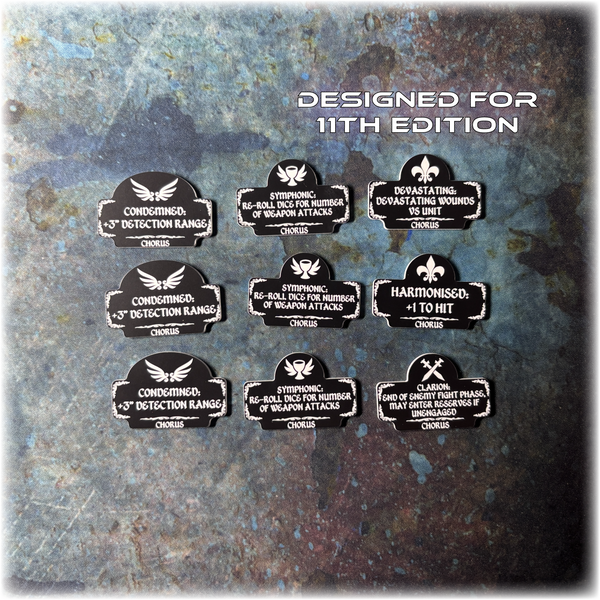 Devout Sisters - Chorus Detachment - 11th Edition Token Set