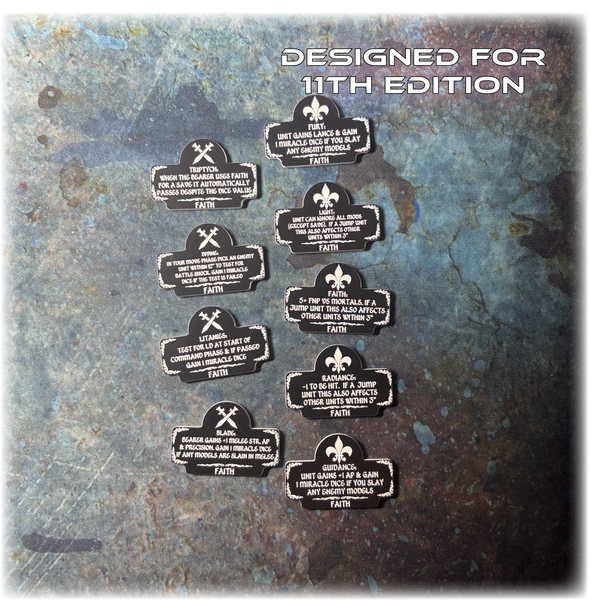 Devout Sisters - Faith Detachment - 11th Edition Token Set