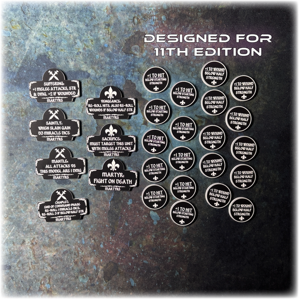 Devout Sisters - Martyrs Detachment - 11th Edition Token Set