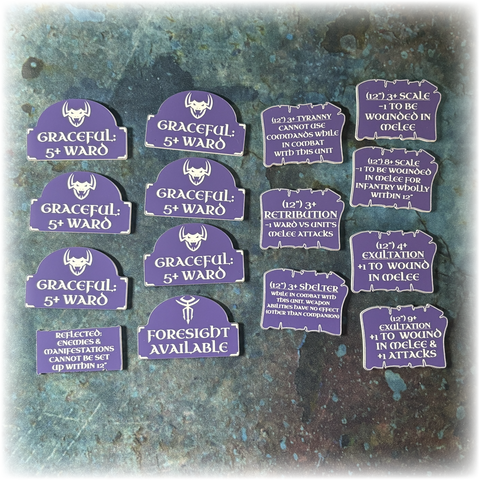 Snake Daughters - Scourge of Life Upgrade Tokens - AoS 4th Edition