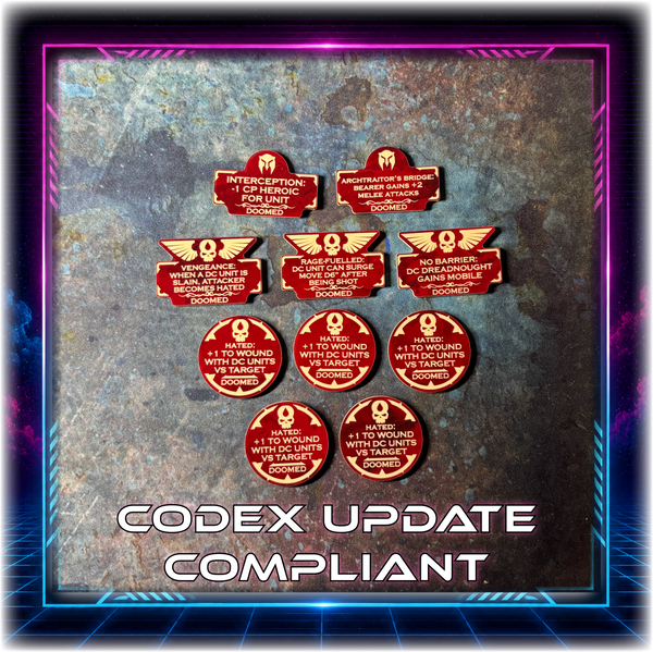 Bloody Angels - Doomed Detachment - 11th Edition Token Set