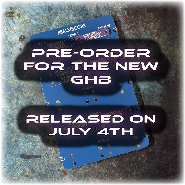 PRE-ORDER - Realmscore Dual Tracker – Game Score & Tactic Tracker - AoS 4th Edition - GHB Season 2