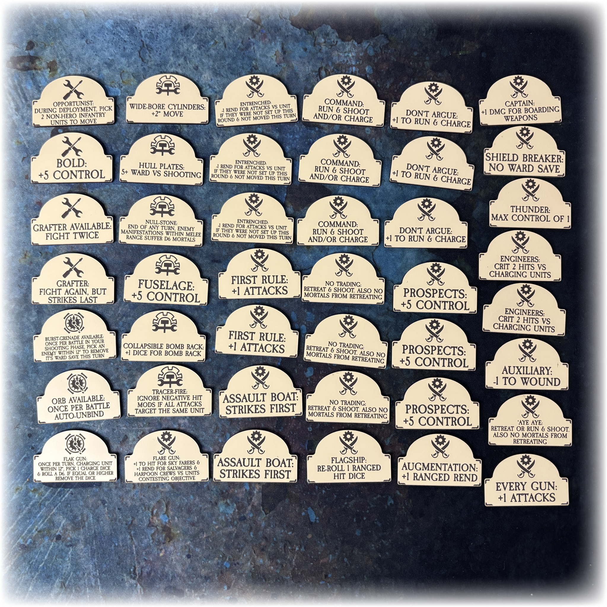 Dwarven Pirates AoS 4th Edition Token Set