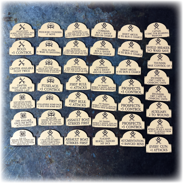 Dwarven Pirates AoS 4th Edition Token Set