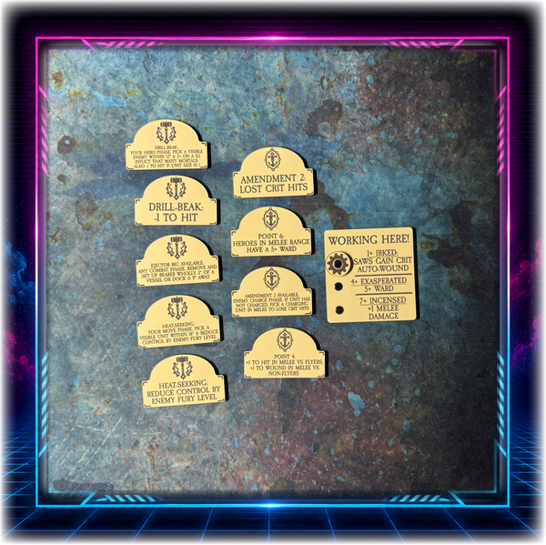 Dwarven Pirates - Scourge of Fire Upgrade Tokens