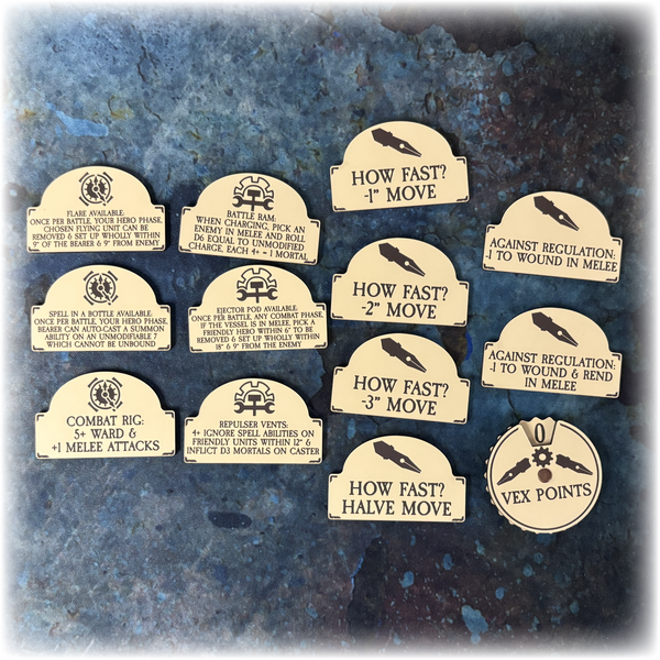 Dwarven Pirates - Scourge of Life Upgrade Tokens - AoS 4th Edition