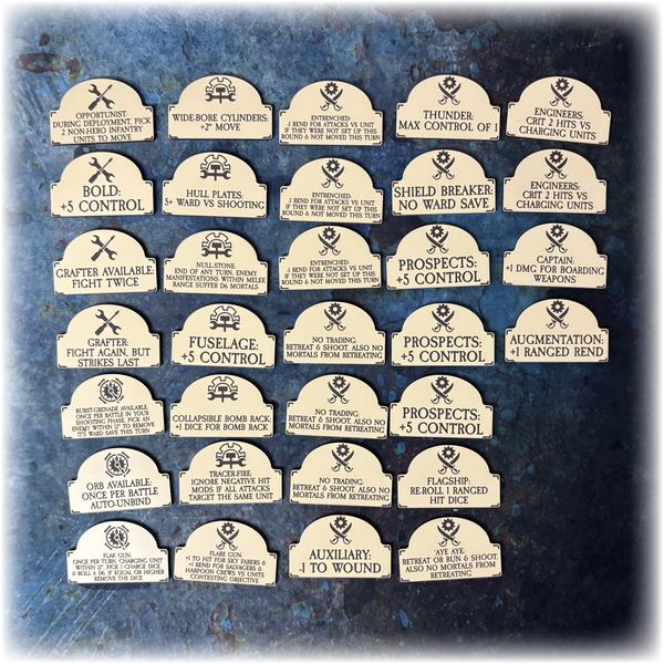 Dwarven Pirates AoS 4th Edition - Upgrade Token Set