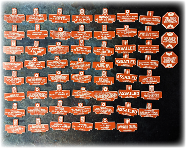 Dwarven Space Leagues - 10th Edition 40k Token Set