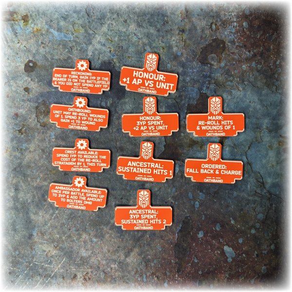 Dwarven Space Leagues - 10th Edition 40k Token Set