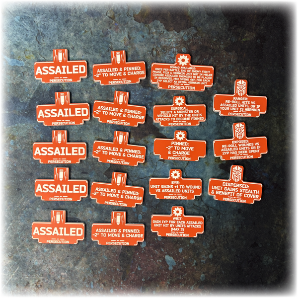 Dwarven Space Leagues - 10th Edition 40k Token Set