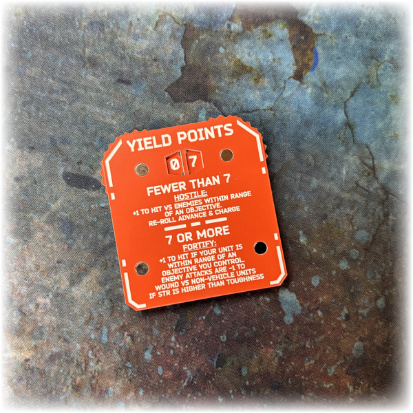 Dwarven Space Leagues - Magnetic Yield Tracker - 10th Edition 40k