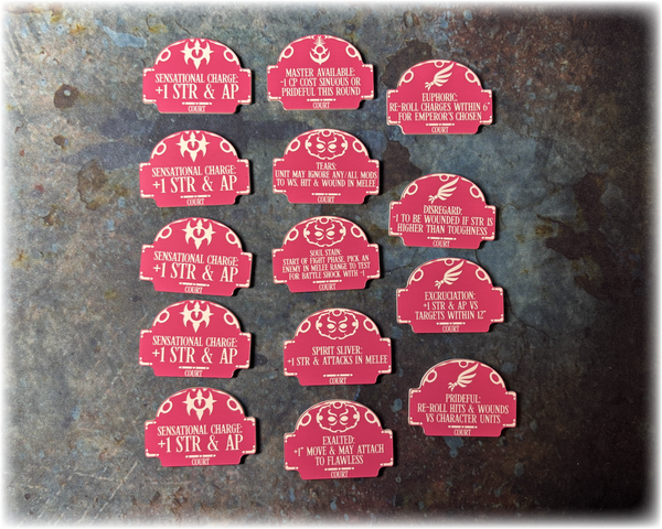 Emperor's Chosen - Court - Tokens 10th Edition 40k