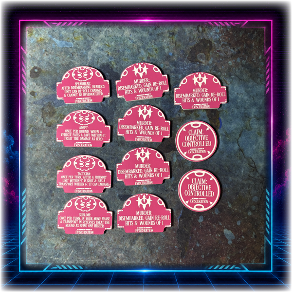 Emperor's Chosen - Evisceration Detachment - Grimdark Token Set
