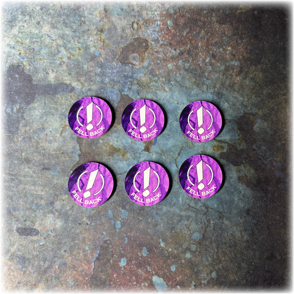 Fell back Acrylic Tokens (set of 6) - Full Colour - Dual Sided - 10th and 11th Edition