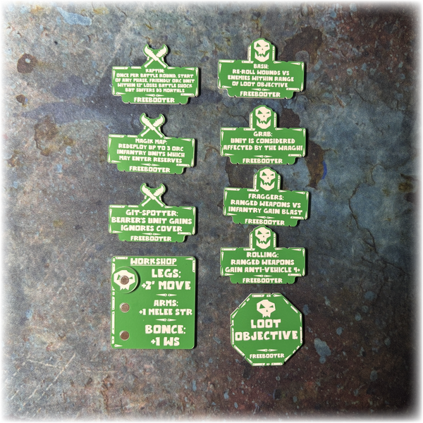 Space Orcs - Freebooter - 10th Edition Token Set