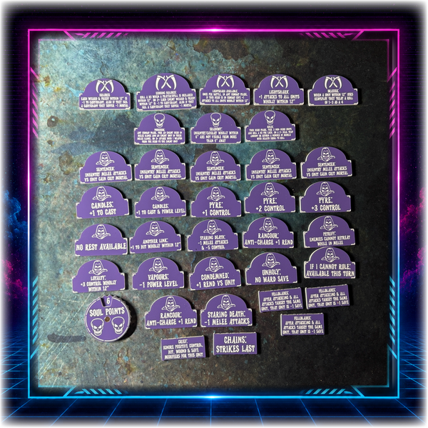 Ghostly Reapers AoS 4th Edition Token Set