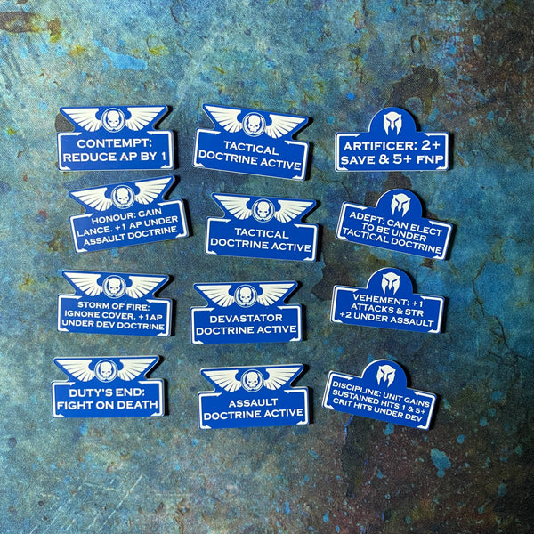 Battle Brothers 10th Edition 40k Token Set