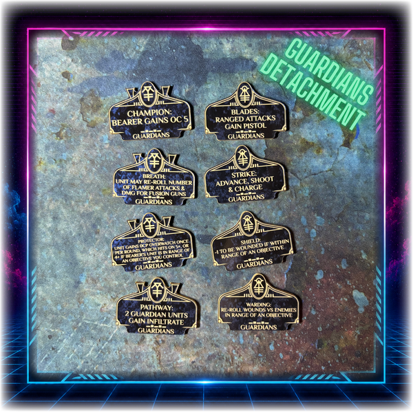 Space Elves - Guardians Detachment - Grimdark Token Set