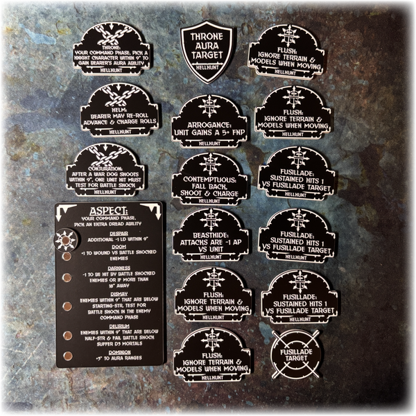 Corrupted Knights - Hellhunt - 10th Edition Token Set