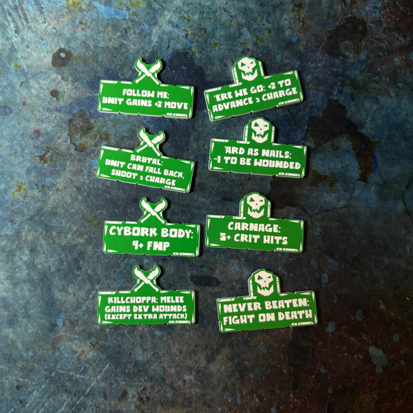 Space Orcs 10th Edition 40k Token Set