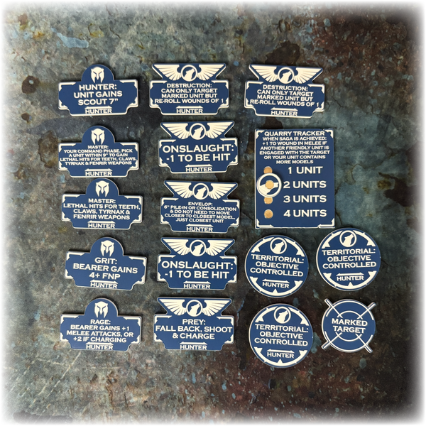 Wolf Battle Brothers  - 10th Edition 40k Token Set