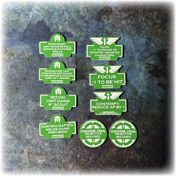 Dark Angelic Battle Brothers 10th Edition 40k Token Set